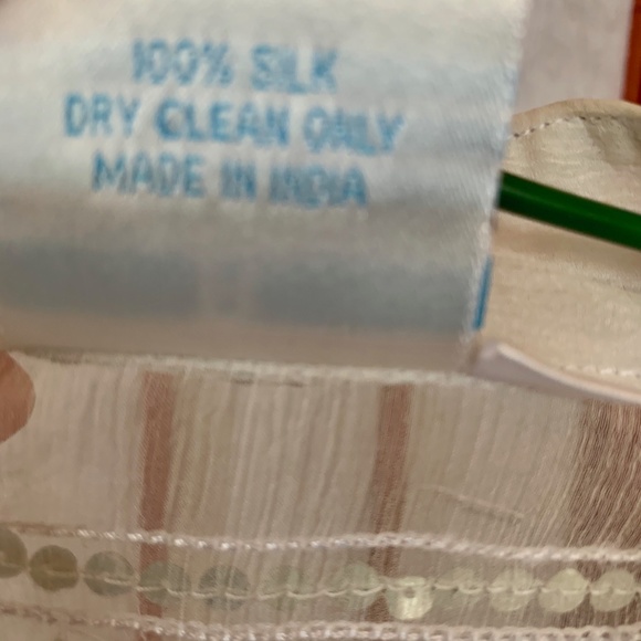 Bindya Lulla Silk Gauze Embellished Tunic S/M - Picture 6 of 6